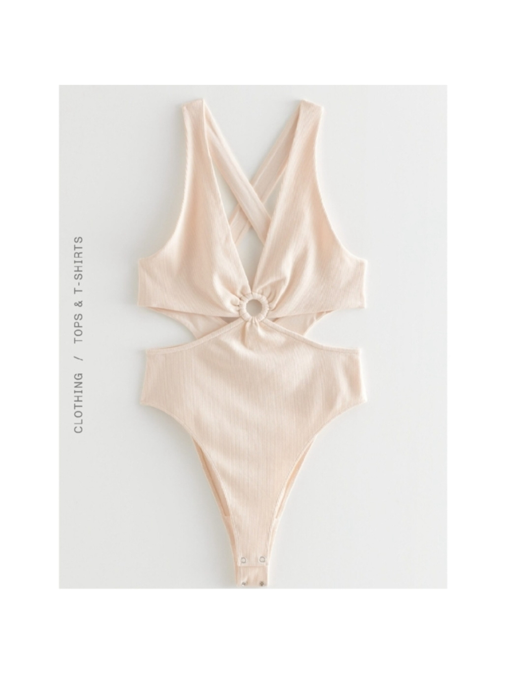 NEW! & Other Stories | Organic Cotton Cut-Out Waist Bodysuit
